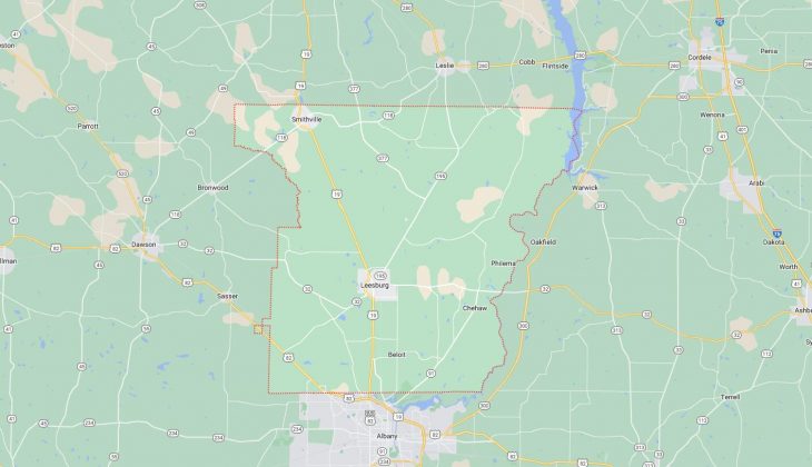 Map of Cities in Lee County, GA