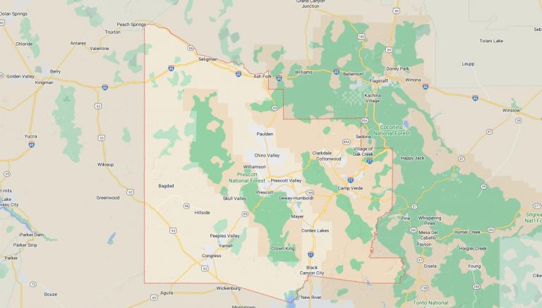 Cities And Towns In Yavapai County Arizona 2211